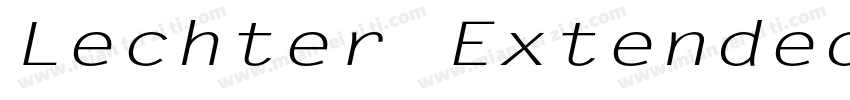 Lechter Extended Normal字体转换